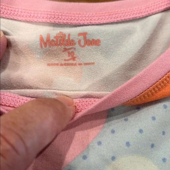 Matilda Jane Pastel Heart and Stripe Pajama Set - Picture 3 of 4